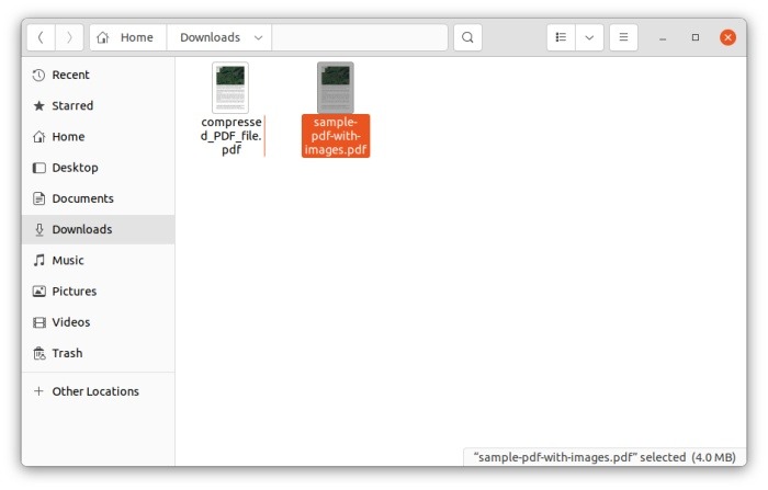 Before Compression Pdf Linux