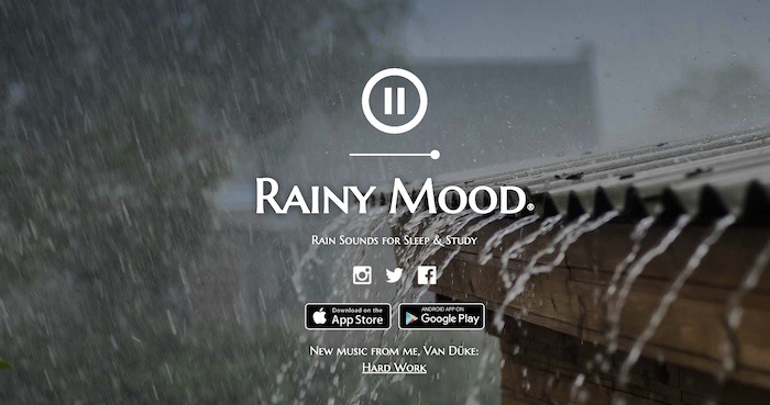 Best Places White Noise Rainy Mood