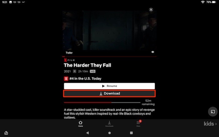 Download Netflix Content Offline Android Download