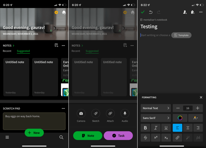 Evernote Note Formatting Ios 15