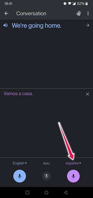 Google Translate Guide Mobile Speak In Spanish