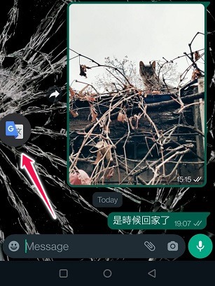 Google Translate Guide Mobile Tap On Floating Icon