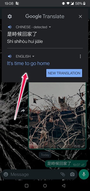 Google Translate Guide Mobile Translation Box