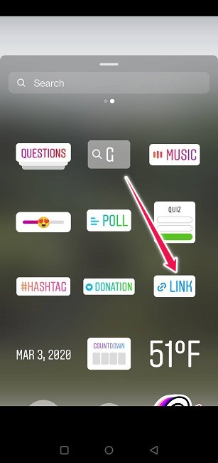 How To Add Link Instagram Story Select Link Sticker