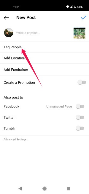 How To Collaborative Post Instagram New Post Page Tag People