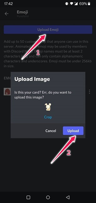 How To Create Custom Emoji Discord Mobile Upload Custom Emoji