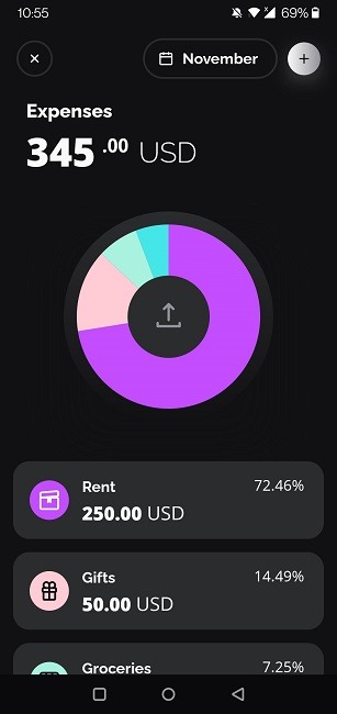 Ivy Wallet Review Pie Chart