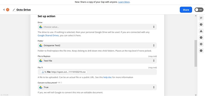 Octoprase 8.4 Web Scraping Tool Update Review Set Up Action Full View