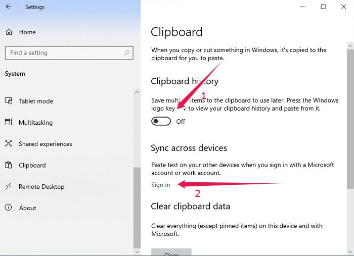 Sync Clipboard Android Pc Desktop Enable Clipboard Settings