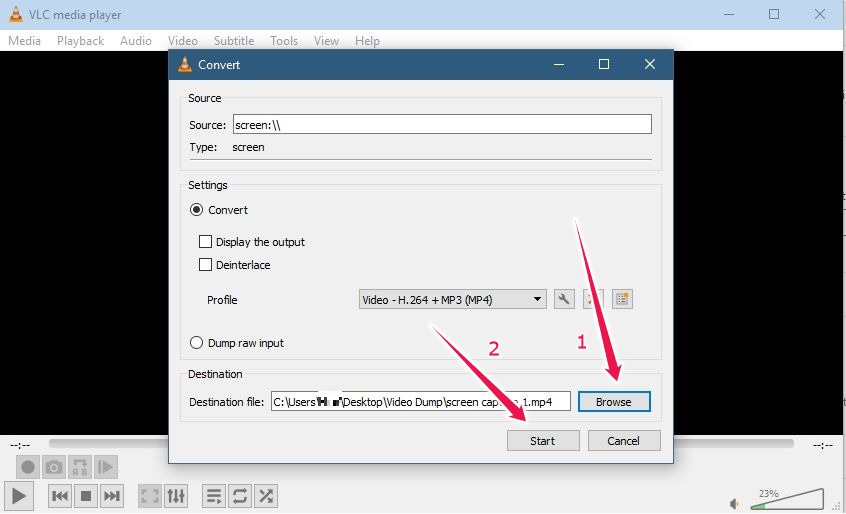 Useful Things Vlc Record Screen Destination Folder Select