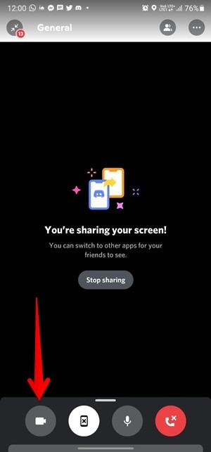 Discord Screen Share Mobile Enable Camera