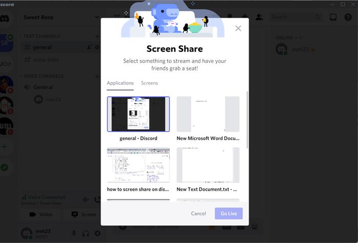 Discord Screen Share Pc Select Window