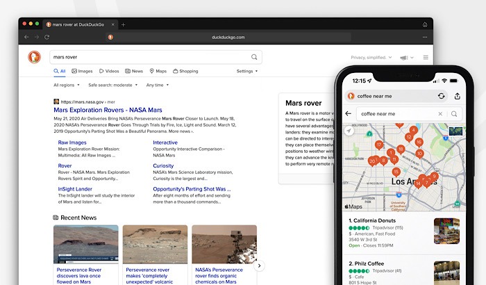 Duckduckgo Desktop Browser Search Engine