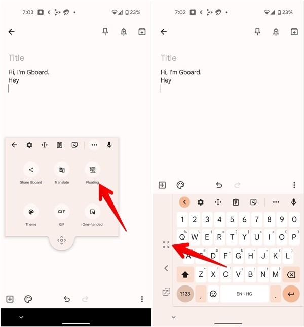 Gboard Keyboard Modes Off