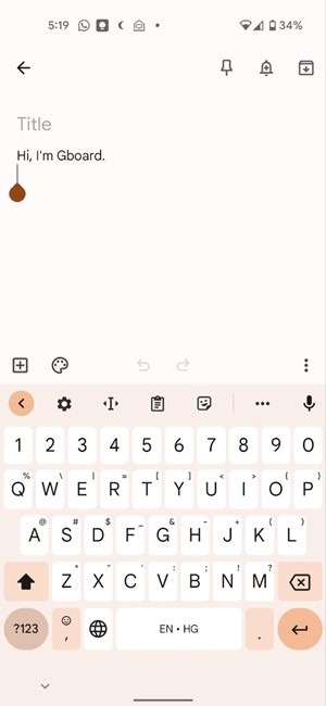 Gboard Symbols