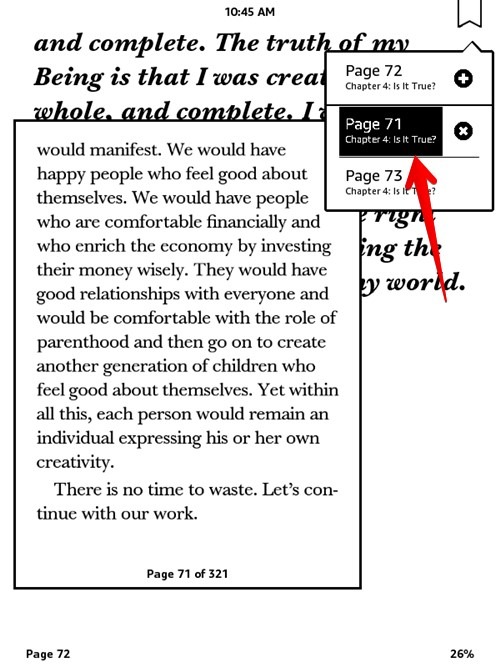 Kindle Tips Tricks Bookmark Page View
