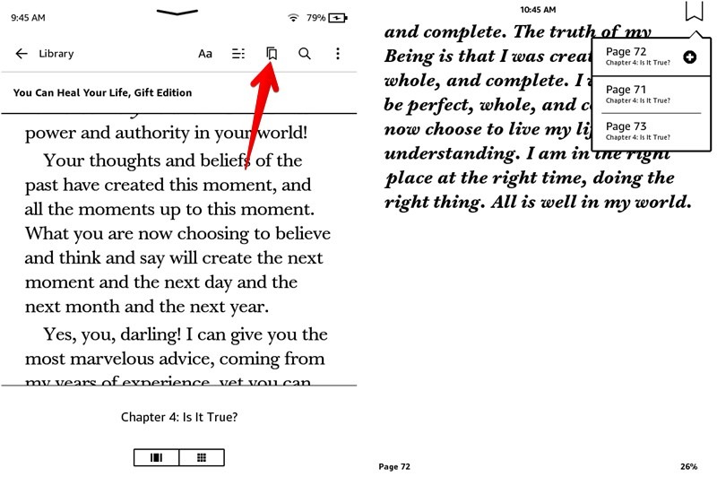 Kindle Tips Tricks Bookmark Page