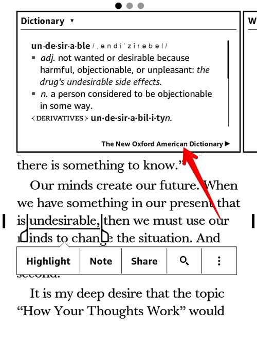Kindle Tips Tricks Dictionary Change