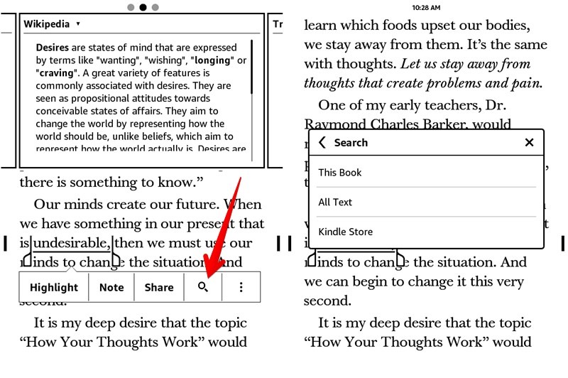 Kindle Tips Tricks Find Word