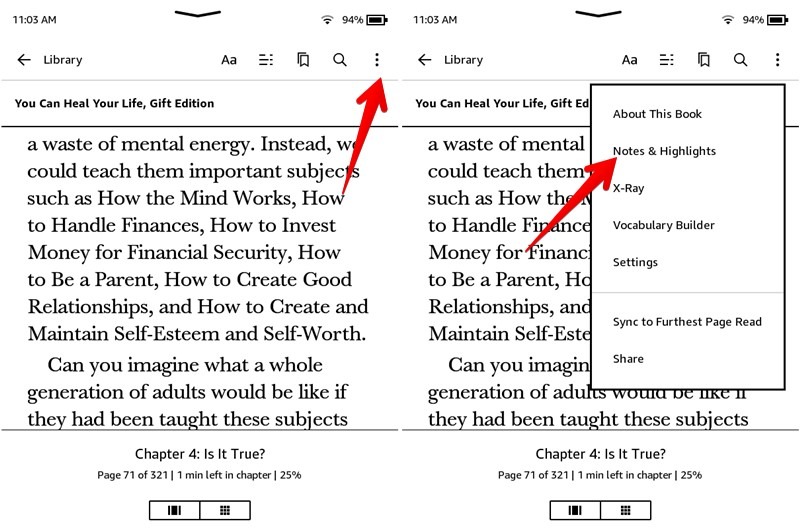 Kindle Tips Tricks View Notes