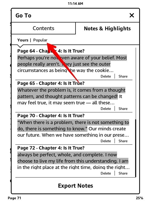 Kindle Tips Tricks View Popular Highlights