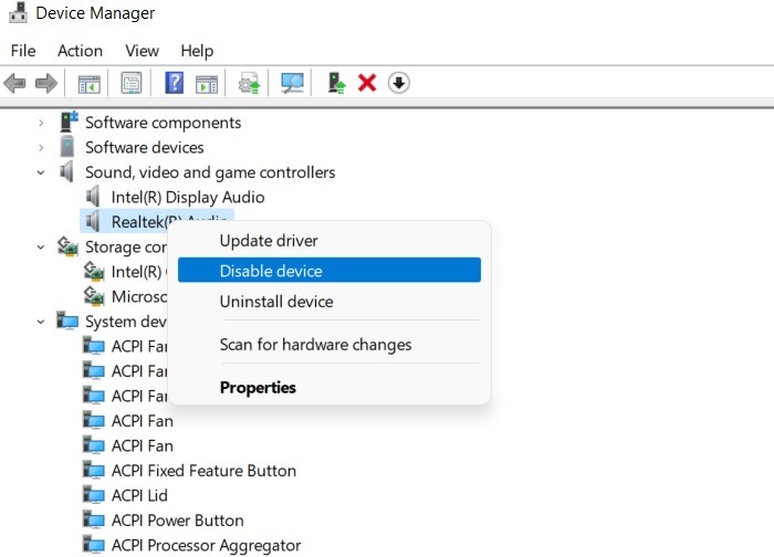 Microphone Not Working Windows11 Disable Device
