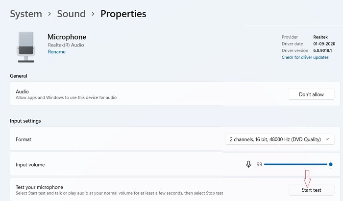 Microphone Not Working Windows11 Test Your Microphone