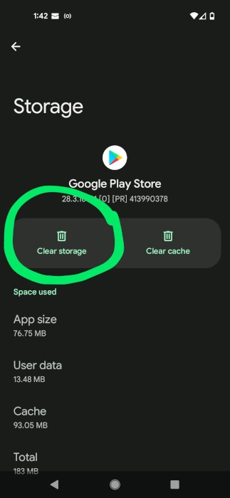 Parental Controls Android Clear Data