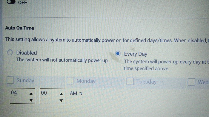Schedule Windows11 10 Shutstart Advanced Bios Auto On Time
