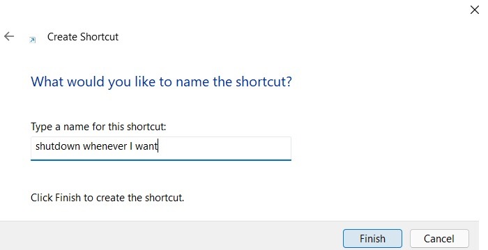 Schedule Windows11 10 Shutstart Shortcut Shutdown Name