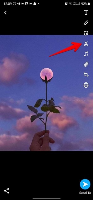 Snapchat Custom Sticker Scissor