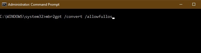 Win11 10 Bios To Uefi Convert Command Basic