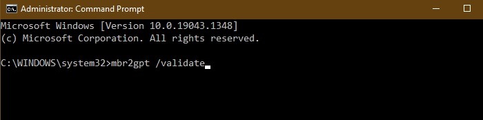 Win11 10 Bios To Uefi Validate Command