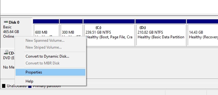Win11 10 Uefi To Bios Disk Management Properties