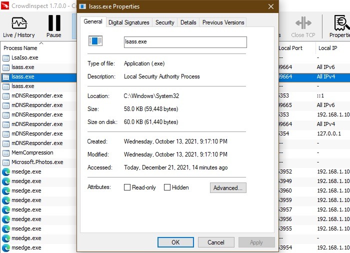 Windows Processes Look Malware Lsassexe
