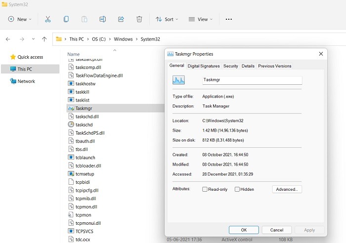Windows Processes Look Malware Taskmgr