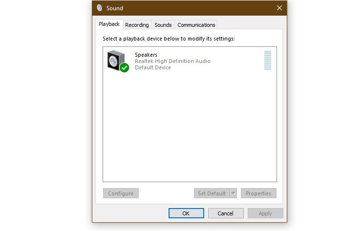 Windows Sound Not Working Playback Devices Connected