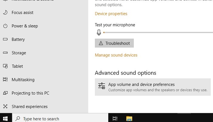 Windows Sound Not Working Win10 App Volume Device Preferences