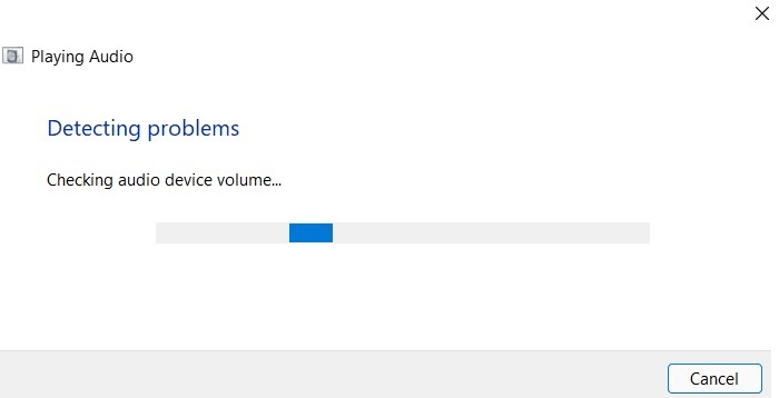 Windows Sound Not Working Win11 Detecting Problems Device Volume