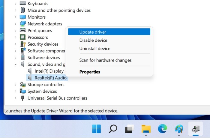 Windows Sound Not Working Win11 Update Driver Sound