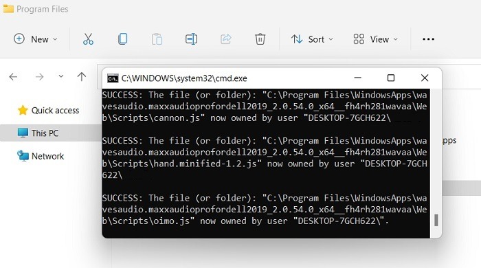 Windowsapps Folder Take Ownership Of Windowsapps Files Success