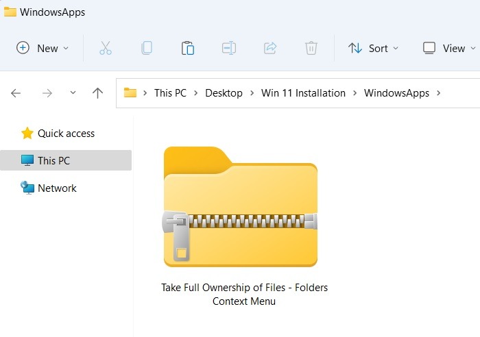 Windowsapps Folder Zip File Downloaded