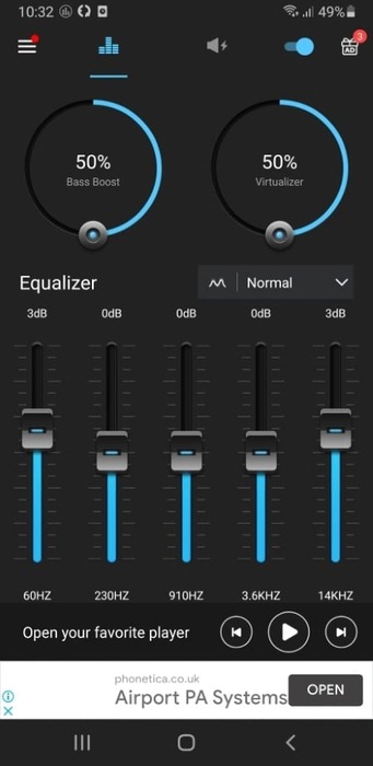 Android Equalizer Bass Booster E