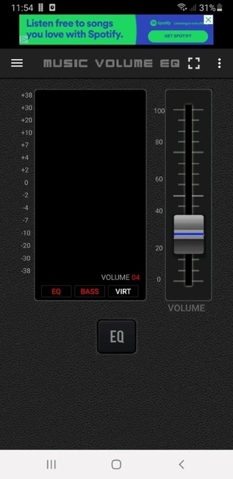 Android Equalizer Music Volume E