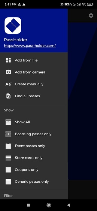 Android Wallet Passholder