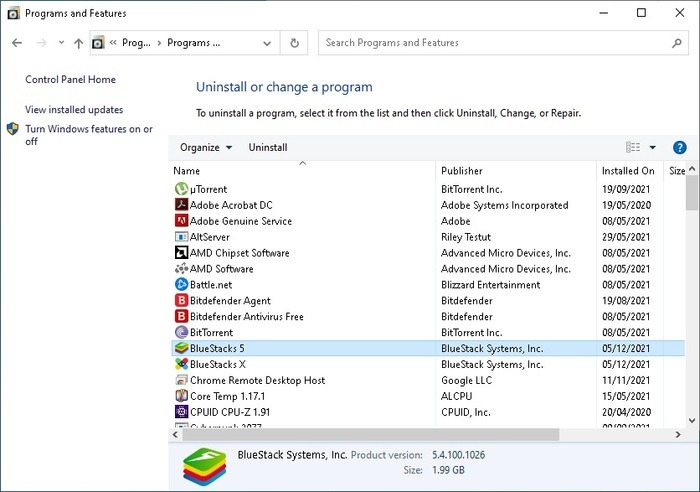 Bluestacks Uninstall