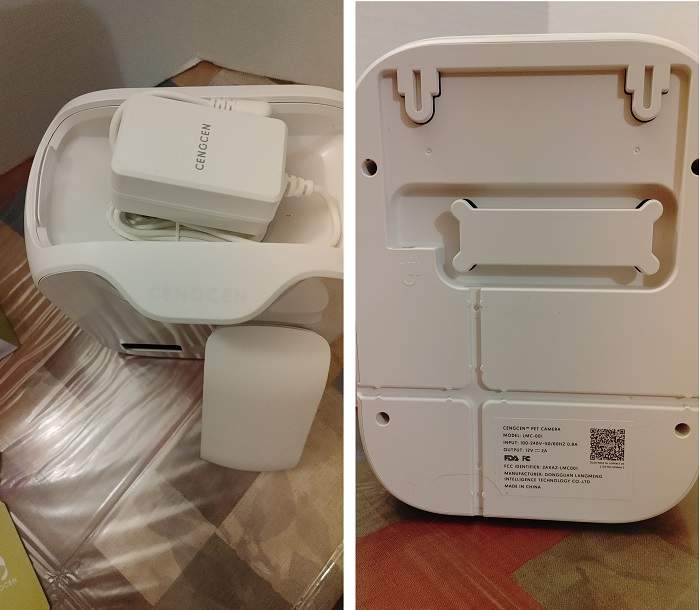 Cengcen Pet Camera Treat Dispenser Review Cord