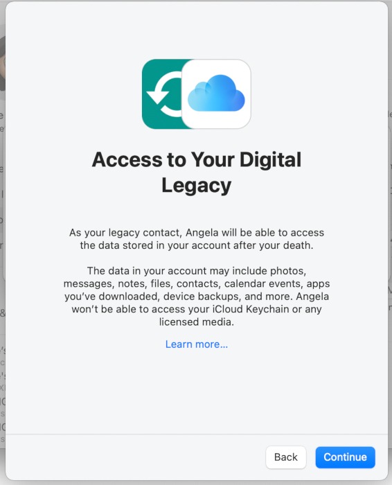 Digital Legacy Apple Access