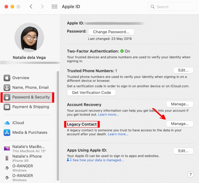 Digital Legacy Apple Password And Security