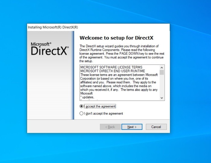 Directx Installer Accept 1